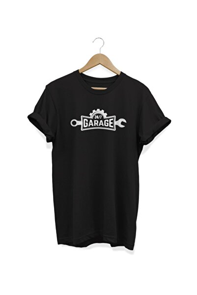 ZOKAWEAR Garage Printed Black T-Shirt