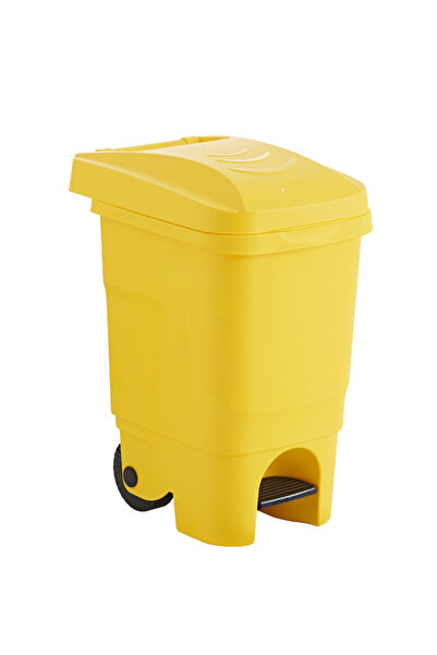 RNLl04 Home Tekerlekli Pedallı Plastik 60 Litre Endüstriyel Çöp Kovası