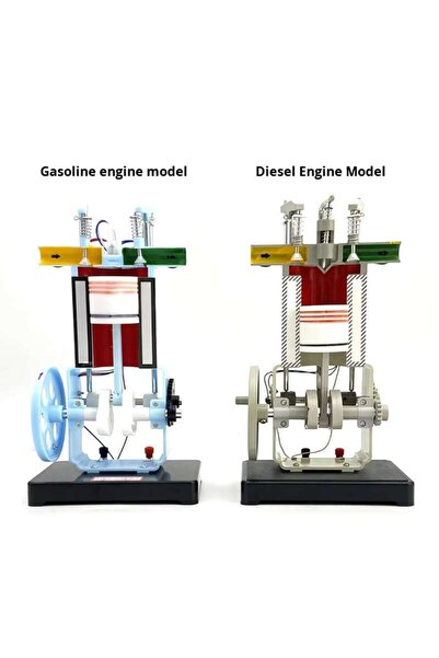 TeTea Kit Educational Tetea, Model Motor Diesel in 4 Timpi, Fizica