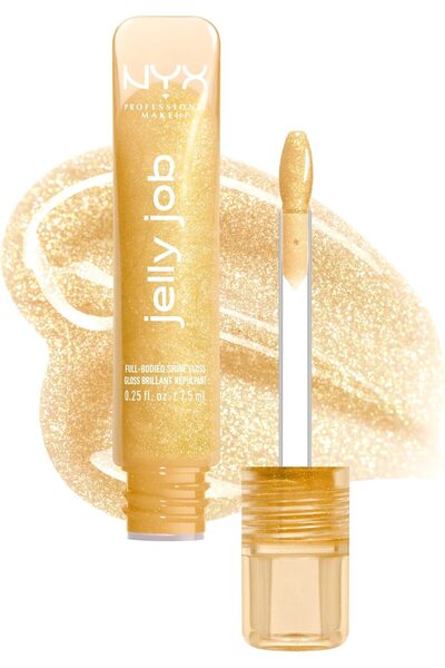 NYX Professional Makeup Jelly Job, Full-Bodied Shine Gloss, Lip-Smoothing Shi...