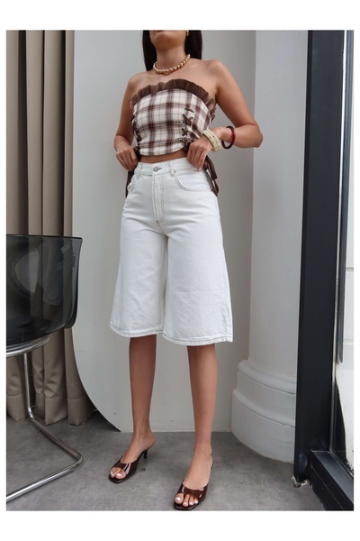 ESRAHELVACI Denim Bermuda Shorts