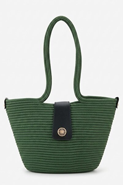 I Love Shoes Marosia Green Rope Women's Beach Bag
