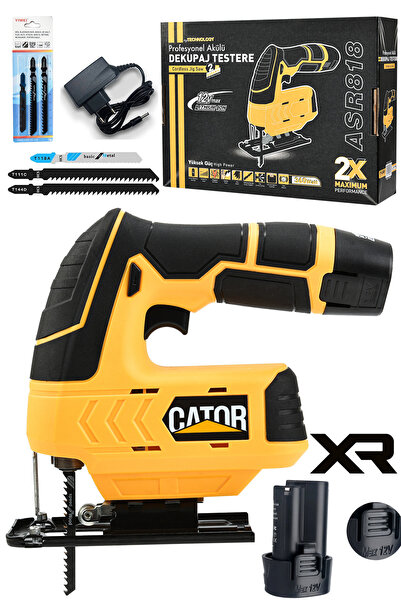 CATOR 12V Çift Akülü Şarjlı Dekupaj Makinesi