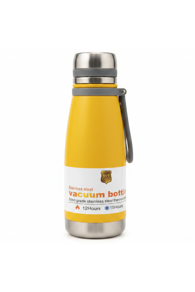 AKDC Double Wall Stainless Steel Vacuum Bottle 500 ml – Navy Blue / Yellow / ...