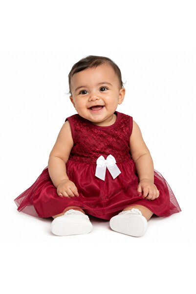 Generic Children's Dress Sleeveless Lace Embroidered Tulle Skirt |   Satin Ti...