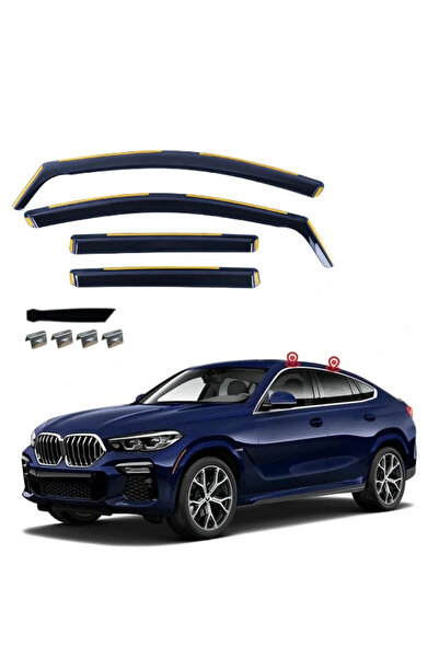 Flexzon Ανεμοθραύστες για BMW X6 G06 2019 - 2025 4 τεμάχια. FZVETRBR0129