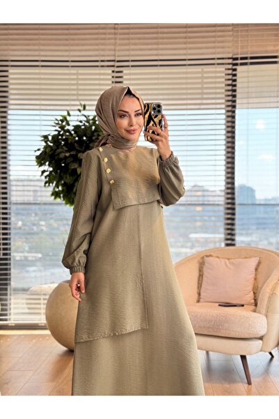 Taşpınar LYL302 فستان لاري كاكي