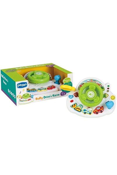 OEM Volan Interactiv pentru Copii, lumini si sunete, joaca educativa, Verde/A...