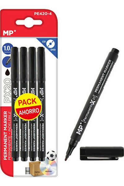 Other Μαρκαδόροι CD/DVD Μαδρίτη Πάπελ 1mm Μαύρο 4 τεμάχια