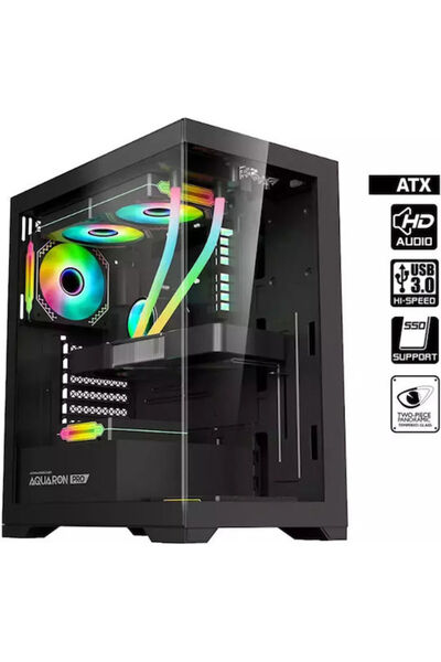 Armageddon Armaggeddon Aquaron Pro Gaming Κουτί Υπολογιστή Full Tower με Πλαϊ...