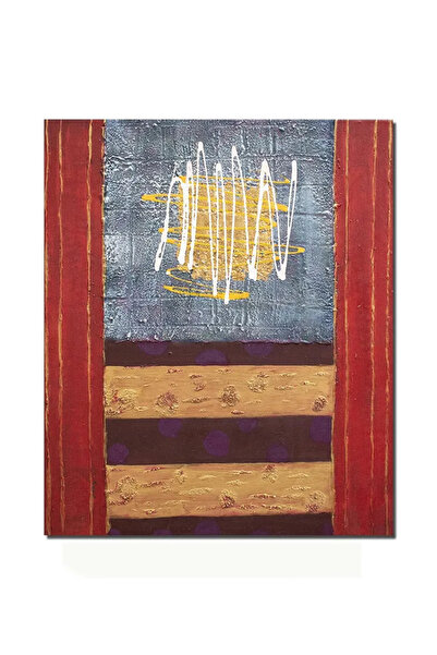 artnova Hand-painted abstract painting - Fantasy, 60x50cm oil on canvas in re...