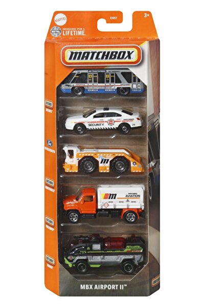 OEM SET MATCHBOX 5 MAȘINI DIE-CAST MBX AIRPORT II SCARA 1:64 - metal