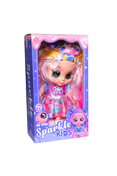 SPARKLE Princess Doll Toy for Girls, 30 CM with Music and 5D Eyes