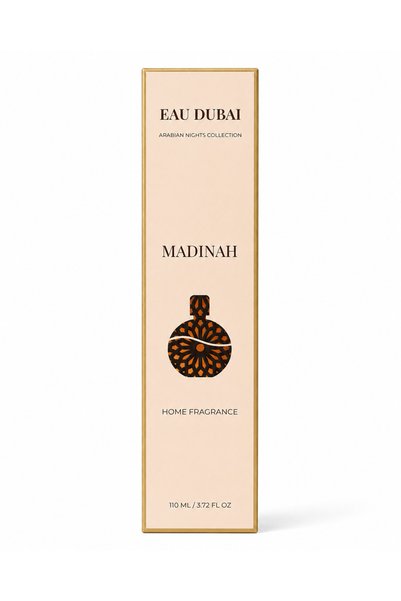 Eau Dubai 110 ml, Difuzor de parfum pentru cameră, Madinah, Difuzor cu bețișoare
