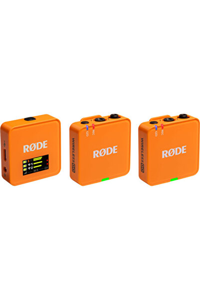 Rode Wireless Go (Gen 3) 2 Kişilik Kablosuz Yaka Mikrofonu ORANGE