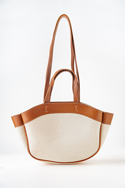 Tecer Bag Kadın Çift Saplı Fermuarlı Mini Tote Çanta