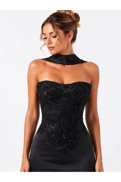 Luna Bride Üst beden dantel detaylı abiye
