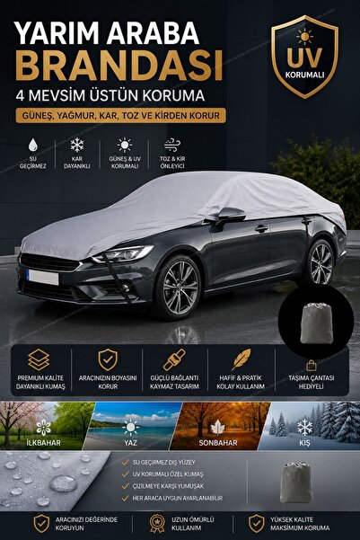 AutoEN SEDAN ARAÇLARA ÖZEL YARIM ARABA BRANDASI SU GEÇİRMEZ-4 MEVSİM-