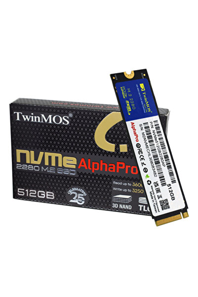 Universal Twinmos 512Gb M.2 Pcie Gen3 Nvme Ssd (3600-3250Mb/S) Tlc 3Dnand