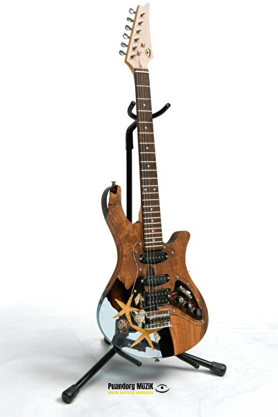 PUANDORG Elektro Gitar AKDENİZ CUSTOM EPOKSİ & YILLANMIŞ AĞAÇ Kişiye Özel