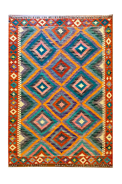 Vog Halı EFSANE Kök Boya El Dokuma Kilim Etnik Vintage Anadolu Desenli Bohem ...