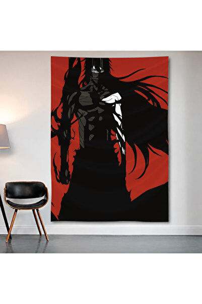 Geek Cultcha Dark Anime Warrior Wall Cloth Wall Tapestry First Quality Satin ...