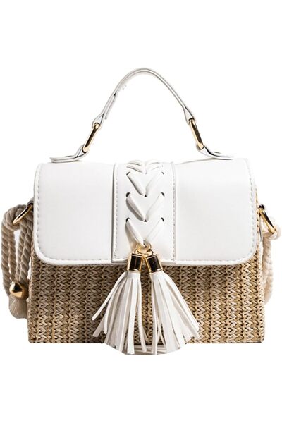 Arabest Women's Straw Crossbody Shoulder Bag,Handmade Envelope Purse,Summer C...