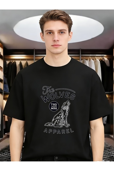 212ZTD تيشيرتات رجالية مريحة من The Wolves Apparel لفصلي الربيع والصيف، تيشير...