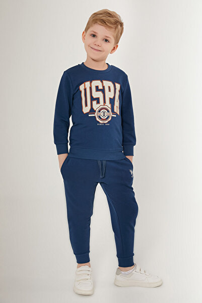 U.S. Polo Assn. U.S. Polo Assn Boys' Blue Tracksuit Set