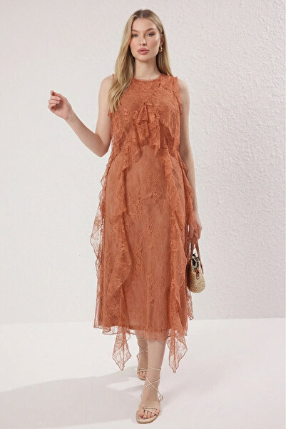 Opera Fashion Elegant Layered Gradient Lace Dress
