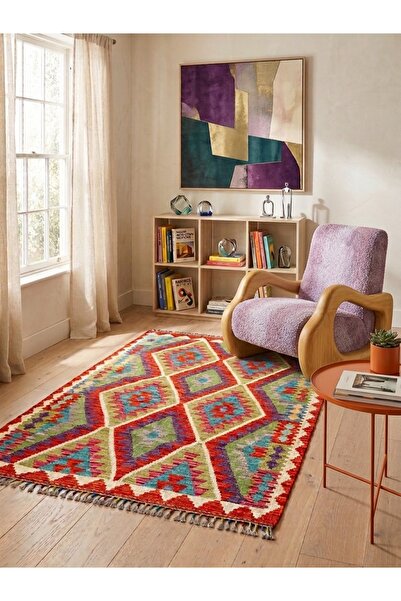 DOGANLAR ANTIQ MİRAS El Dokuma 37 Multy Kök Boya Yün Kilim-121x175