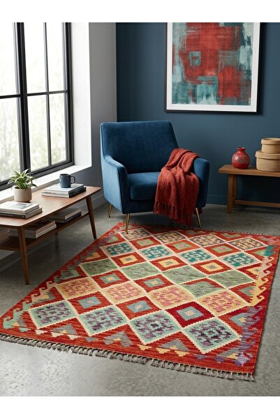 DOGANLAR ANTIQ MİRAS El Dokuma 56 Multy Kök Boya Yün Kilim-126x173