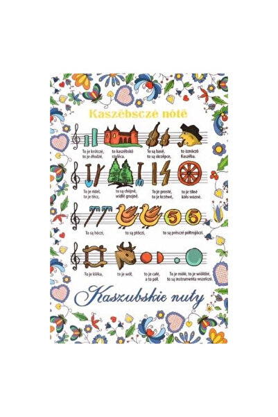 Plan Carte postala Kaszubskie nuty, format 100×152 mm, ilustratie traditional...