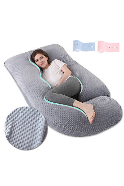 BYBEO U Shaped Full Body Pregnancy Pillow For Maternity Women With Removable ...