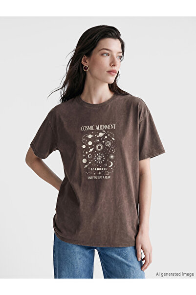 LC Waikiki Γυναικείο T-shirt με λαιμόκοψη Crew
