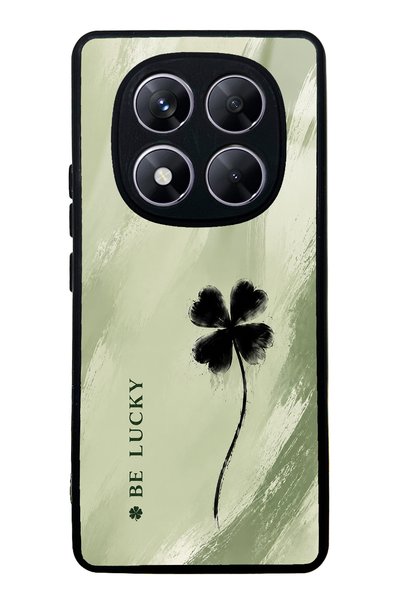 Spoyi Xiaomi Redmi Note 14 Pro 5g Sage Lucky Clover Design Glossy Phone Case