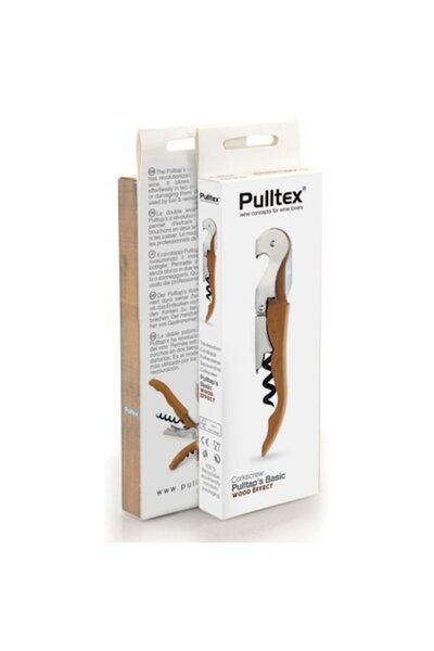 Pulltex Κλασικό τιρμπουσόν διπλού μοχλού, με όψη ξύλου, ατσάλινο