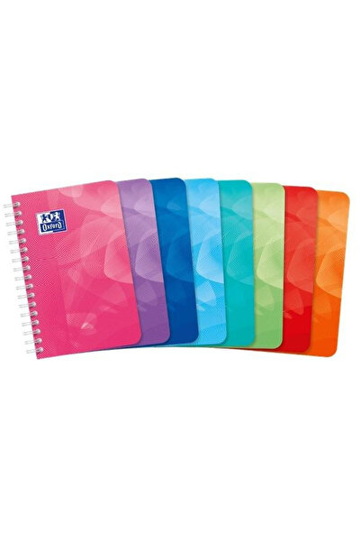 Oxford Caiet spiralat Lagoon, 9x14 cm, 90 file, cu patratele, multicolor, 10 ...