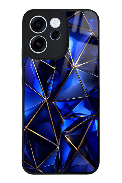 Spoyi Oppo Reno 15F Sapphire Crystal Edge Tasarımlı Glossy Telefon Kılıfı