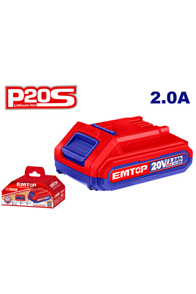 NO BRAND Μπαταρία ιόντων λιθίου Emtop με ισχύ 20V 2.0Αh li-ion υψηλή ποιότητα...
