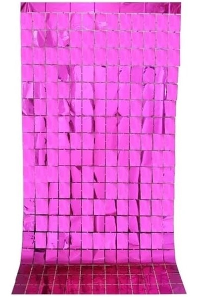 Baloane Vesele Perdea Decorativa Mov Model Cu Patratele ACC71-55