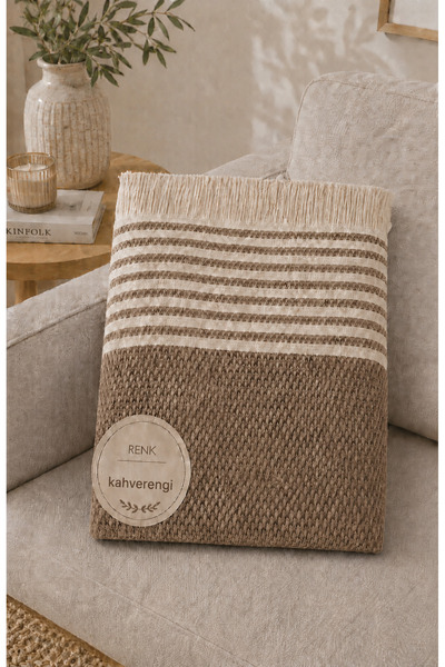 Vivesta Home 180X220Cm Cotton Straw Pattern Sofa Cover Multi-Purpose Sofa Cov...