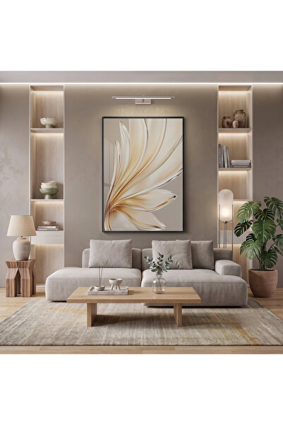 KOLAJTASARIM Single Black Metal Framed Glass Decorative Tabletop Artwork — Fl...