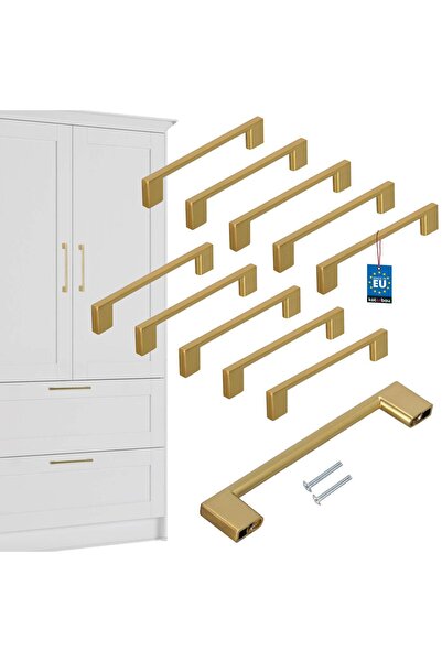 KOTARBAU Mâner pentru mobilier de bucătărie Clasic Modern Alungit Auriu Mat D...