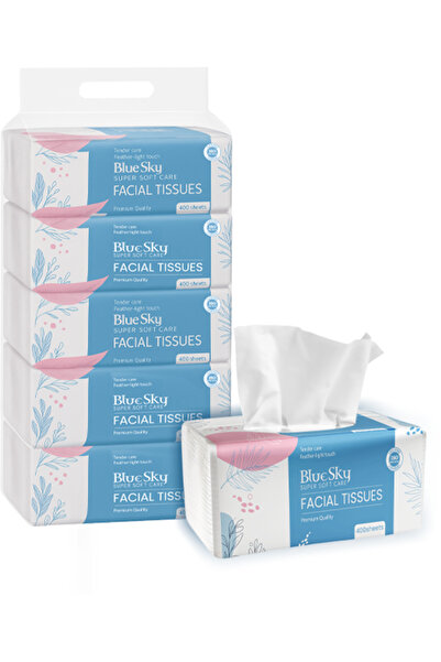 BLUESKY Blue Sky Facial Tissue PB 5x400's