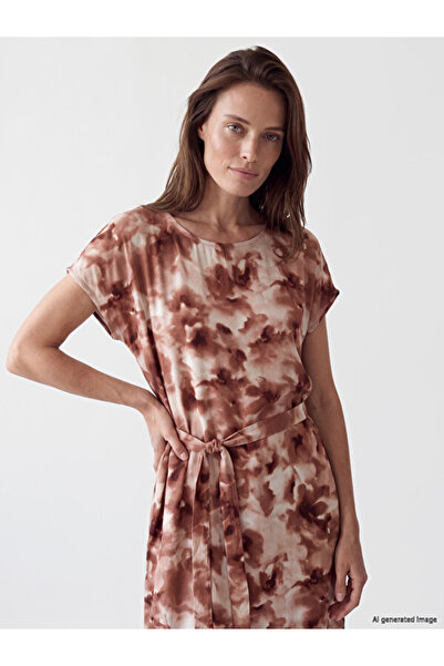 LC Waikiki Floral a Plantation Poplin Dress for Style Enthusiasts from Uzg Store