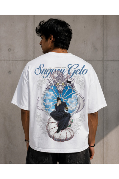 Nulivez Jujutsu Kaisen Suguru Geto Oversize Unisex T-Shirt – Anime Graphic Pr...