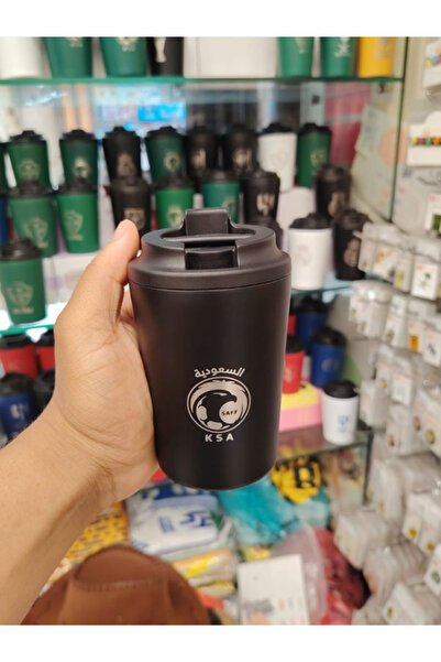 Generic This Black Thermal Mug Is Designed in a Practical Way and Features th...