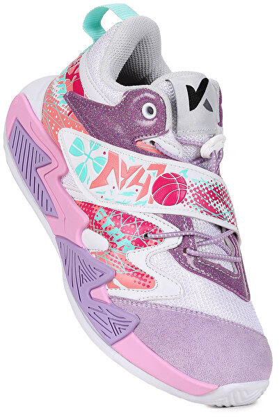 Kiko Kids Luka Velcro Basketball Mesh Girls' Sports Shoes