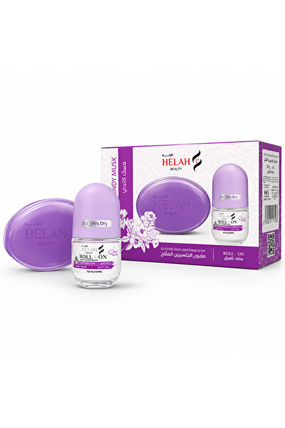HELAHBEAUTY مزيل عرق رول اون مسك كاندي مع صابون